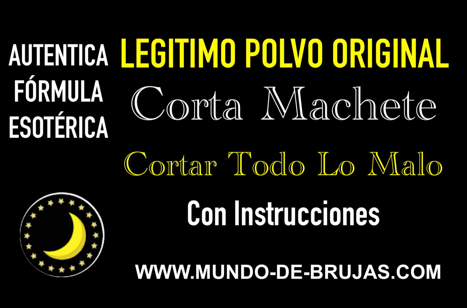 polvo corta machete esoterico