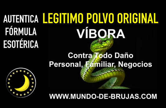 legitimo polvo esoterico vibora