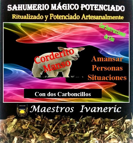 corderito manso sahumerio cordero