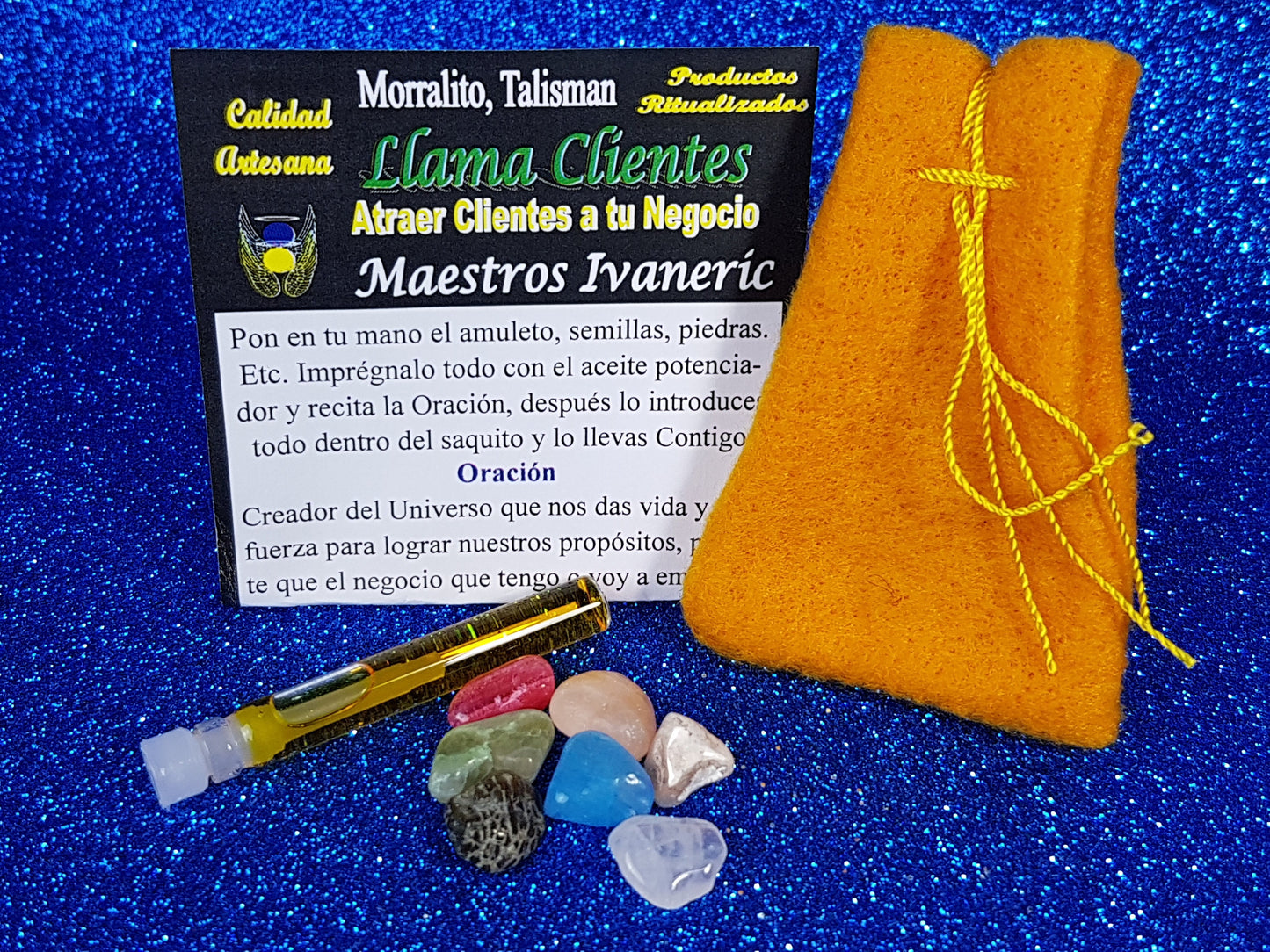 amuleto atrae clientes morralito