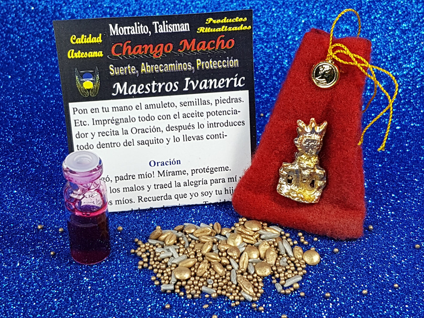 amuleto morralito chango macho