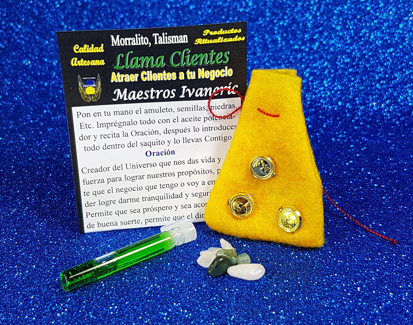 amuleto llama clientes morralito