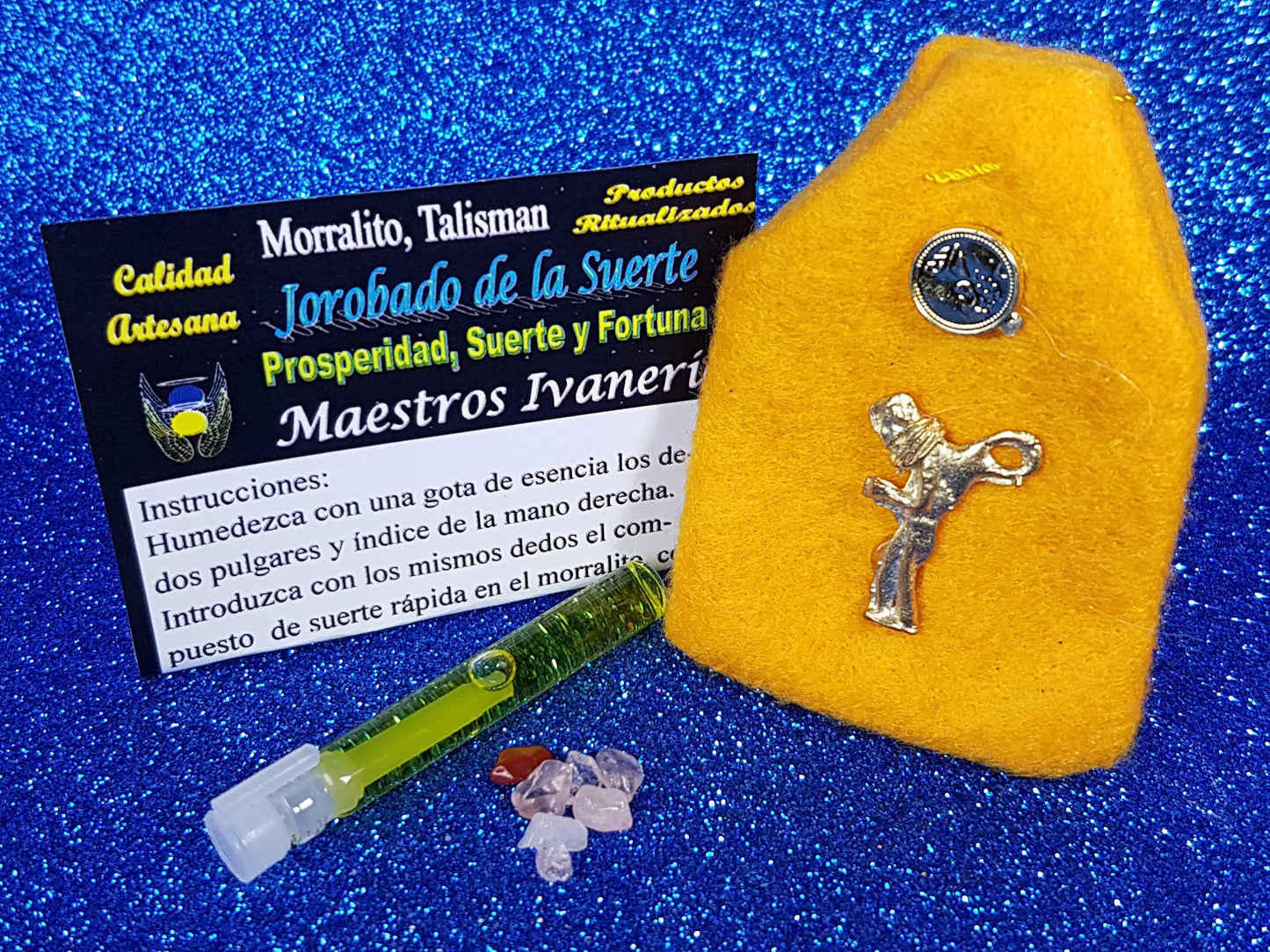 amuleto jorobado de la suerte morralito