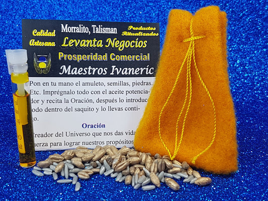 amuleto morralito levanta negocios