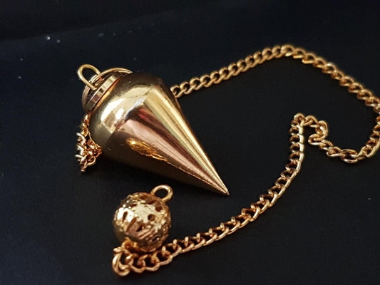 pendulo lagrima dorado radiestesia