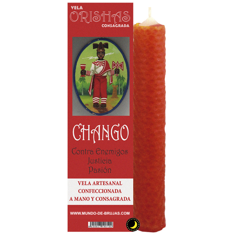 Chango Apple Chango Consecrated Candle, Candle Orixa Santeria Yoruba – Mundo De Brujas