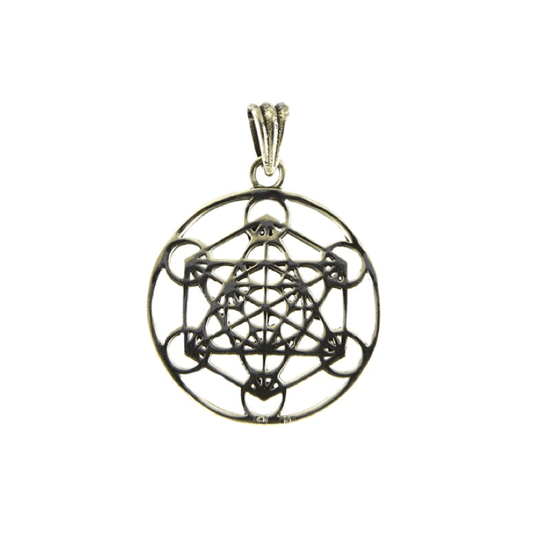 colgante metatron plata