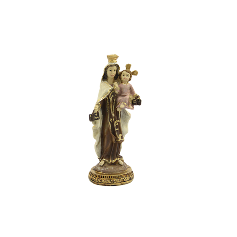 figura virgen carmen resina estatua