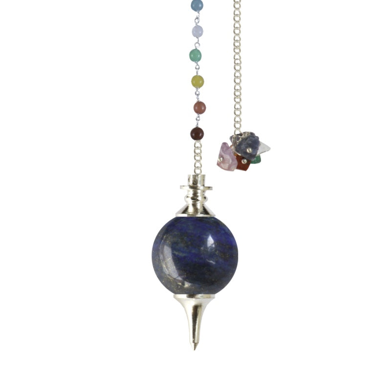 Pendulo lapislazuli bola chakras 4,5