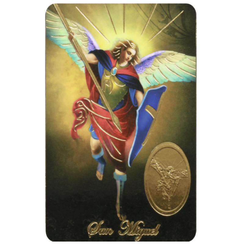 michael archangel card medal