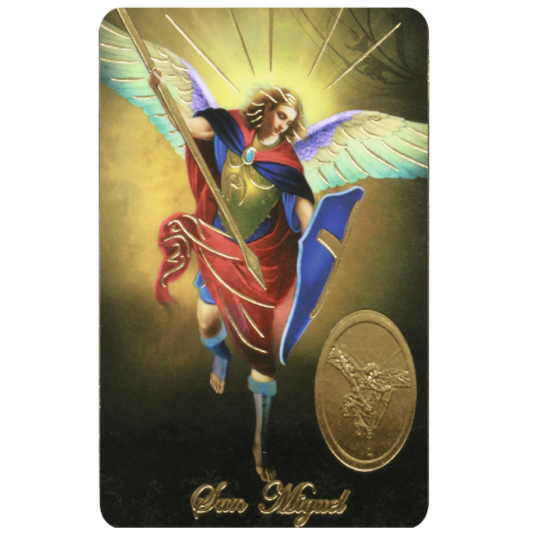 michael archangel card medal