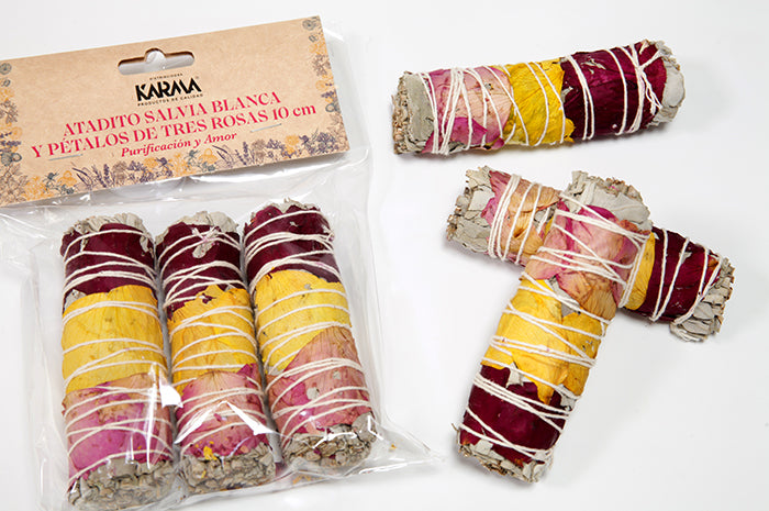 white sage sahumerio roses