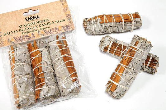 white sage cinnamon sahumerio incense