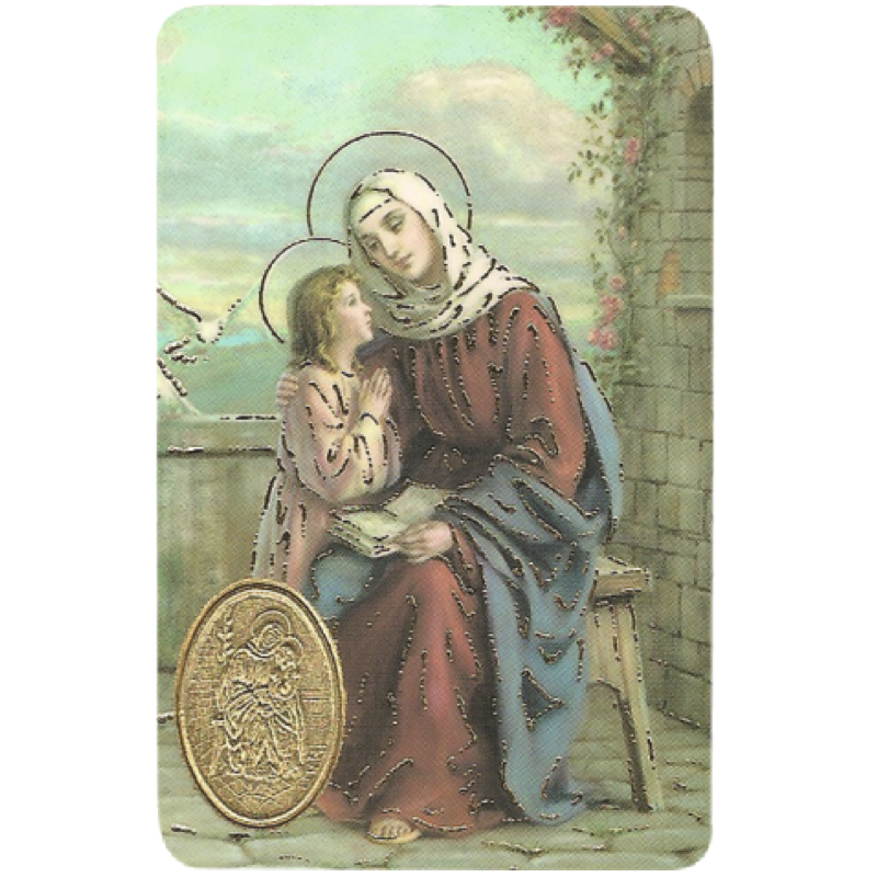 st anne card medal