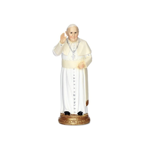 figura papa francisco estatua