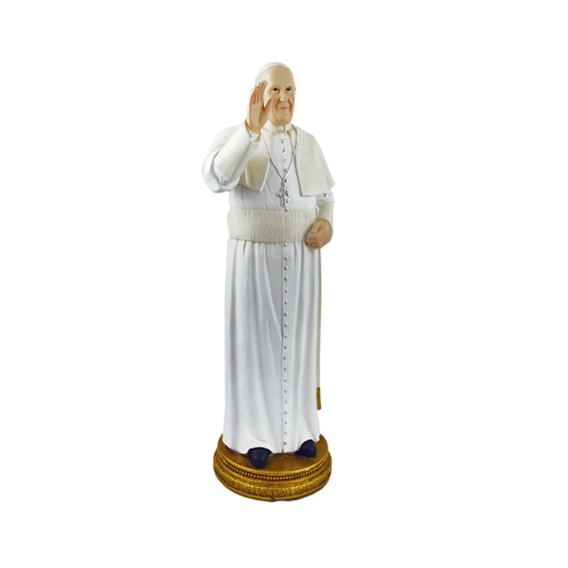 figura papa francisco estatua