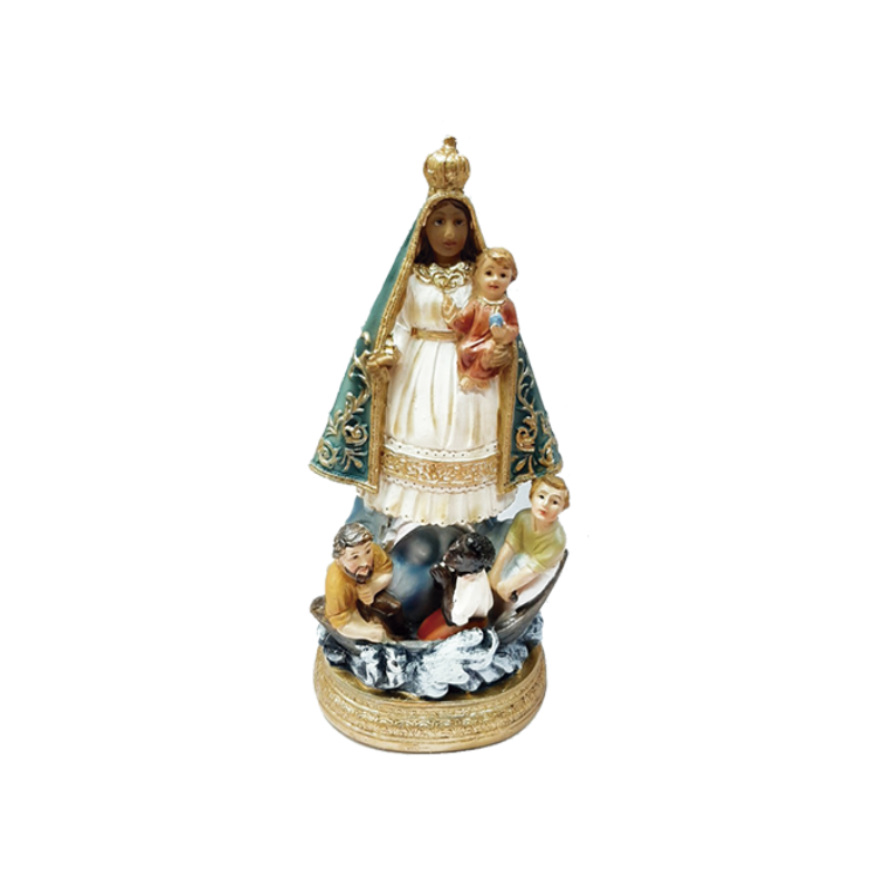 figura virgen caridad cobre estatua