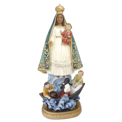 figura virgen caridad cobre estatua