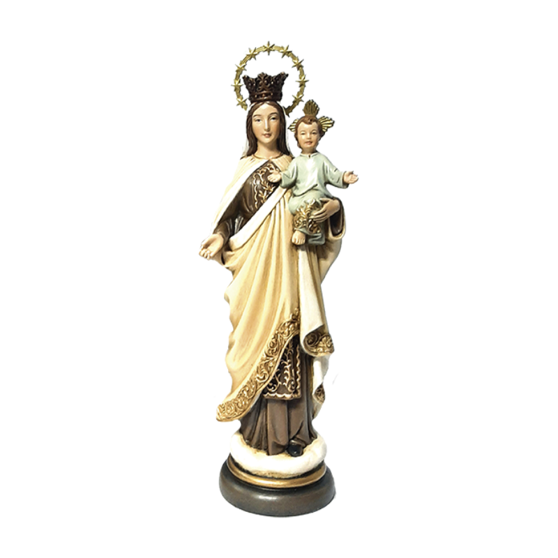 figura virgen del carmen estatua