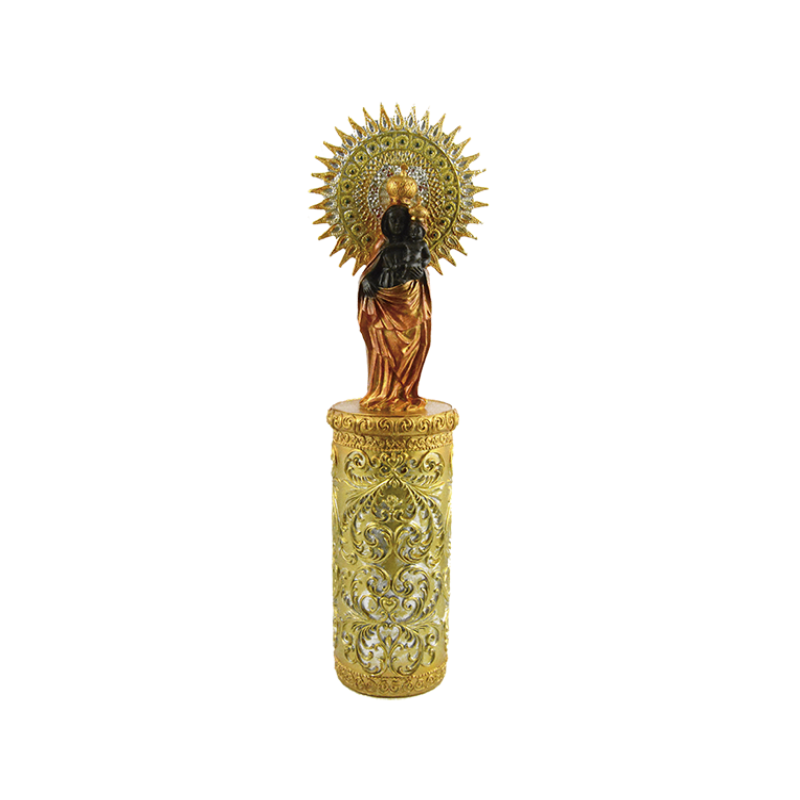 figura virgen del carmen estatua