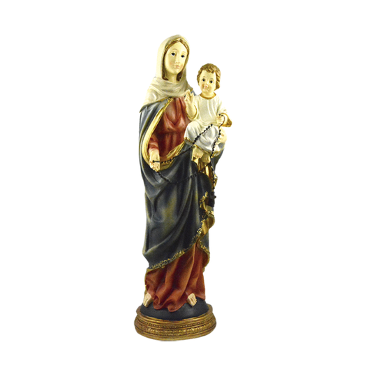 figura virgen del rosario estatua