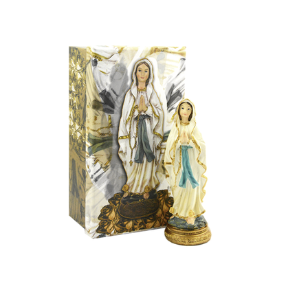 figura virgen lourdes estatua