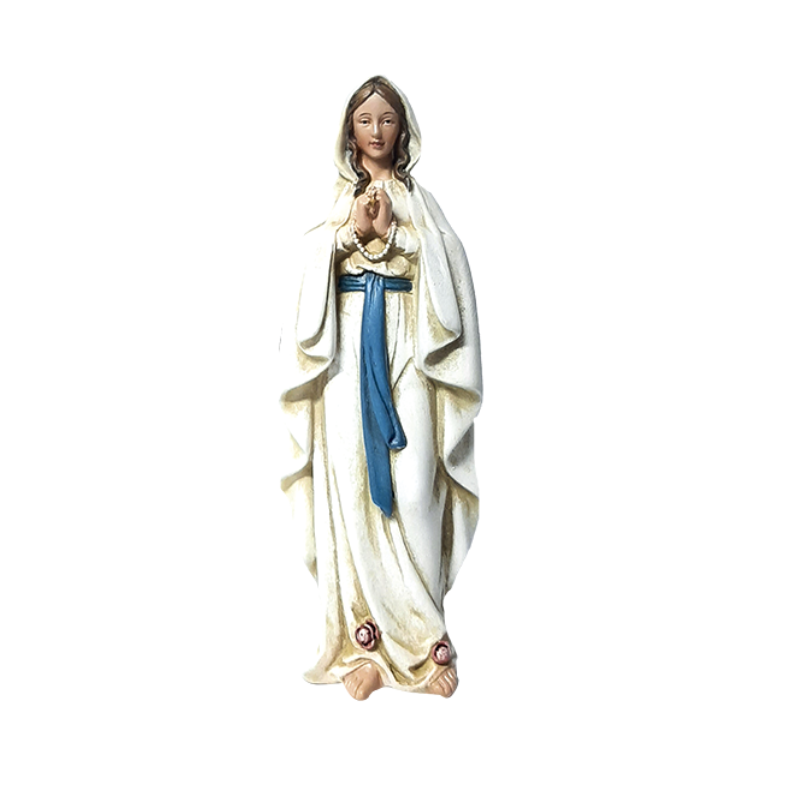 figura virgen de lourdes estatua