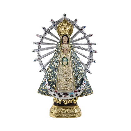 figura virgen lujan estatua