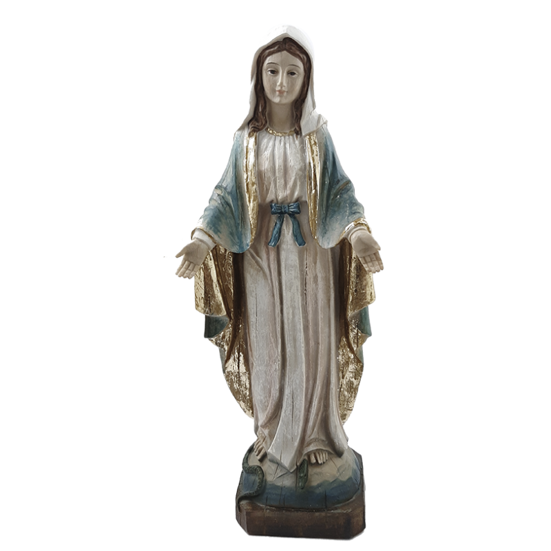 figura virgen milagrosa estatua