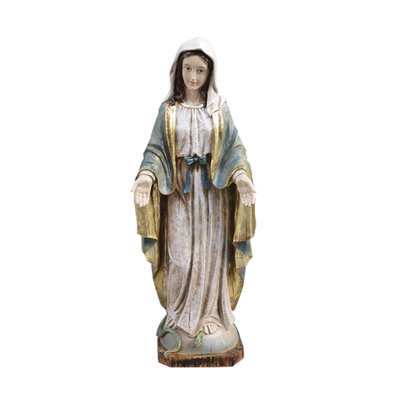 figura virgen milagrosa estatua