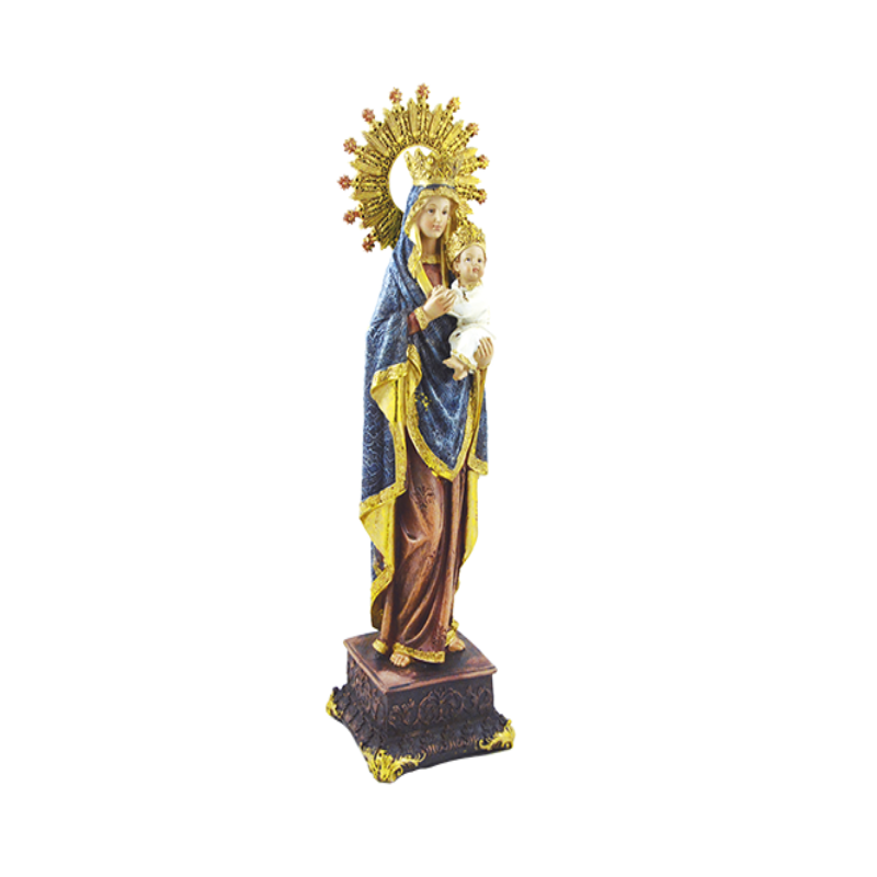 figura virgen con niño estatua