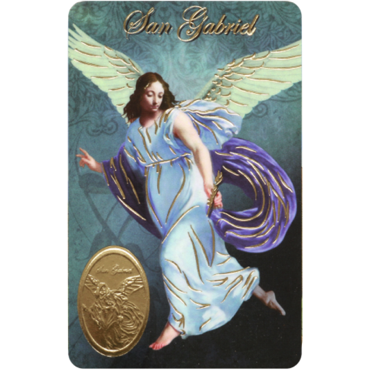 gabriel archangel card medal