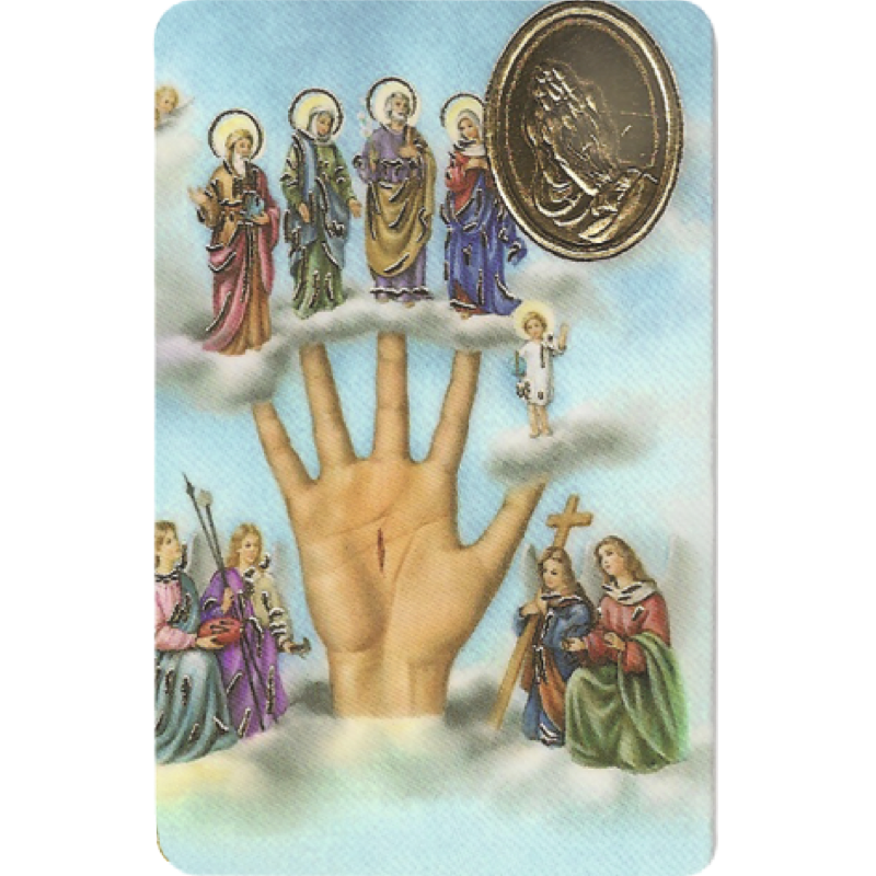 powerful hand card medal