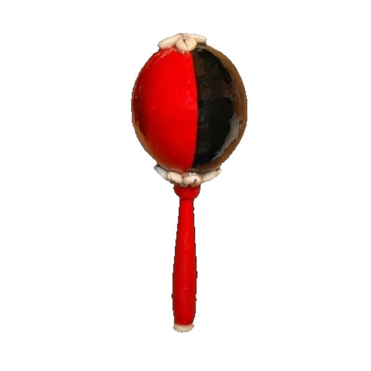 maraca eleggua elegua semi decorada