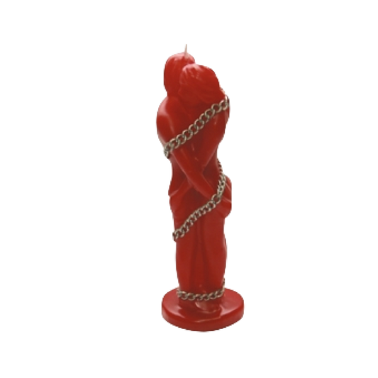 candle couple chain red