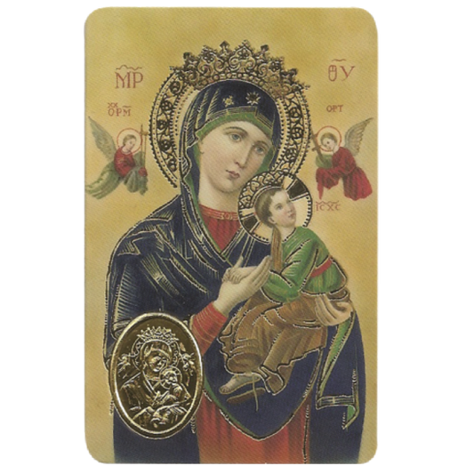 Perpetual Help card medal