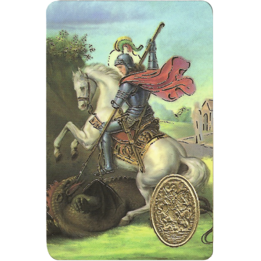 saint george card medal