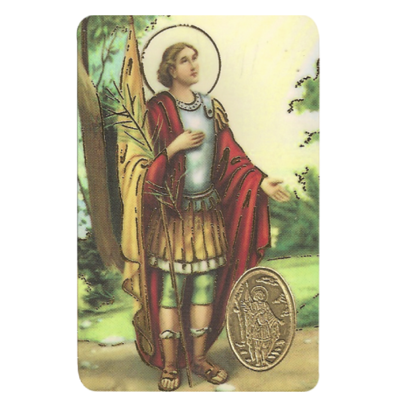 saint pancras card medal