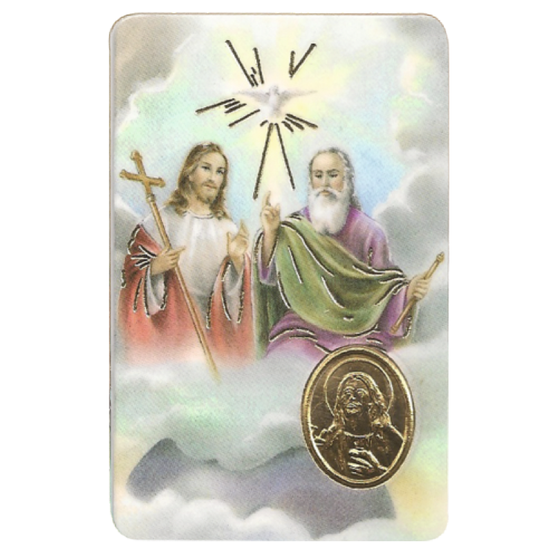 Holy Trinity card medal