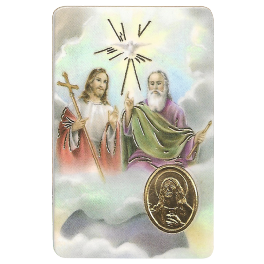 Holy Trinity card medal