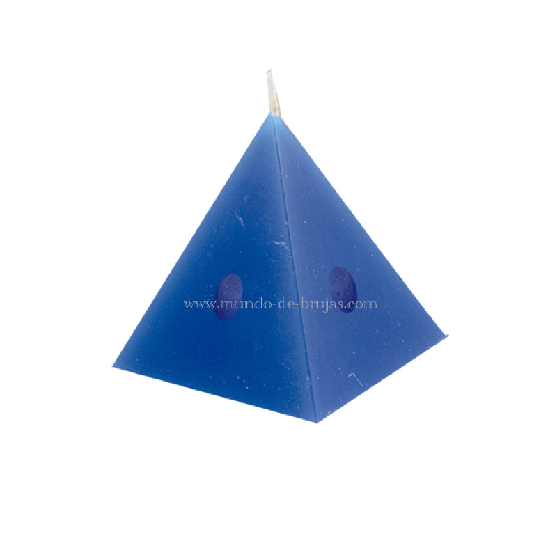 vela piramide carga azul