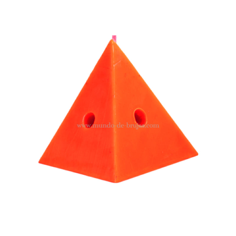 vela piramide carga roja