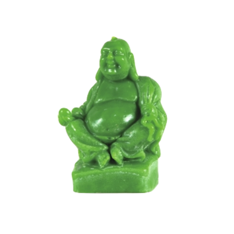 candle buddha green