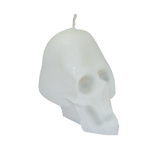 candle skull white