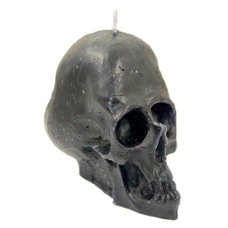 candle black skull