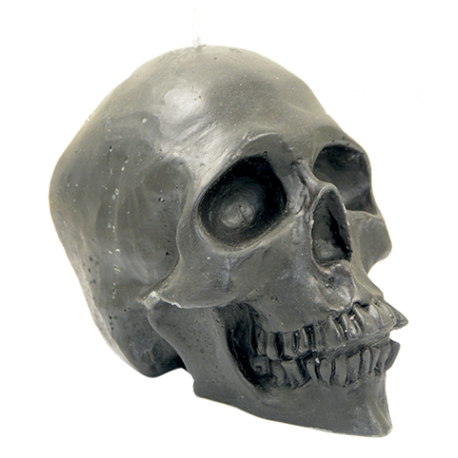 candle skull black