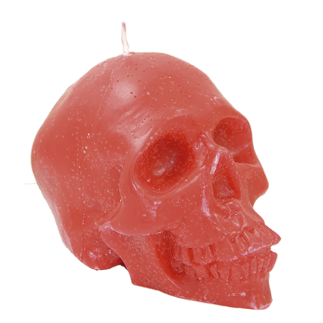 candle red skull