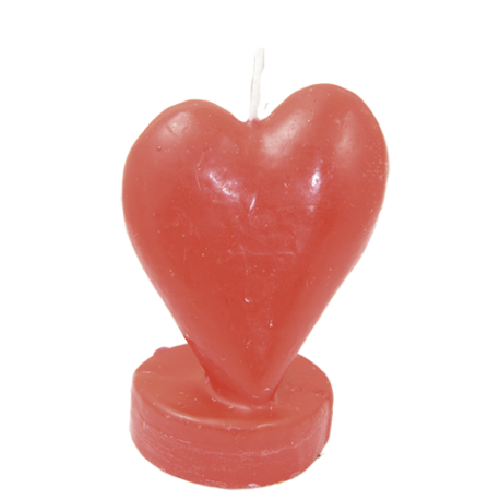 candle red heart