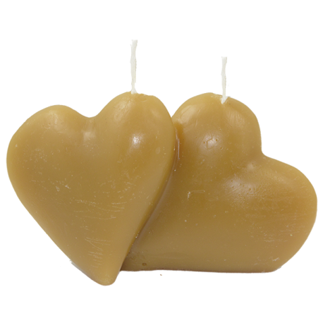 candle heart honey