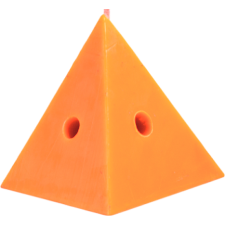 candle pyramid orange charge